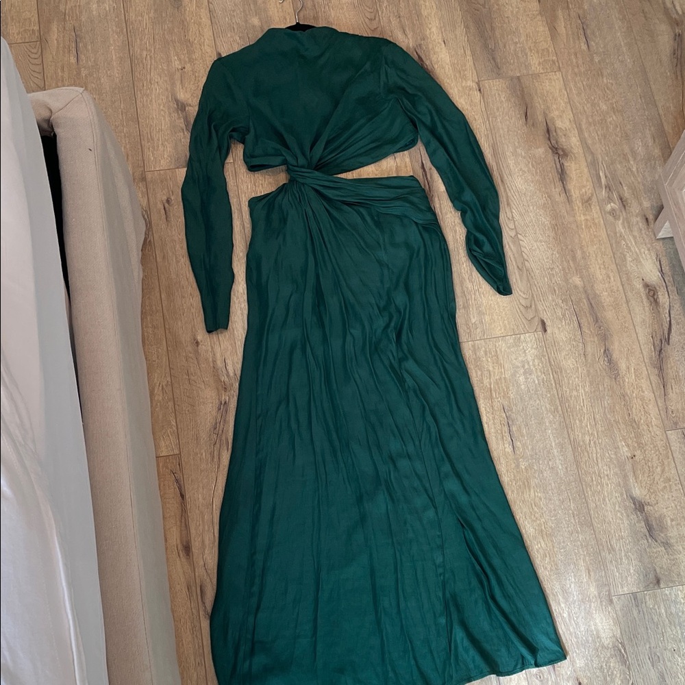 ASOS Deep Green Long Sleeve Dress